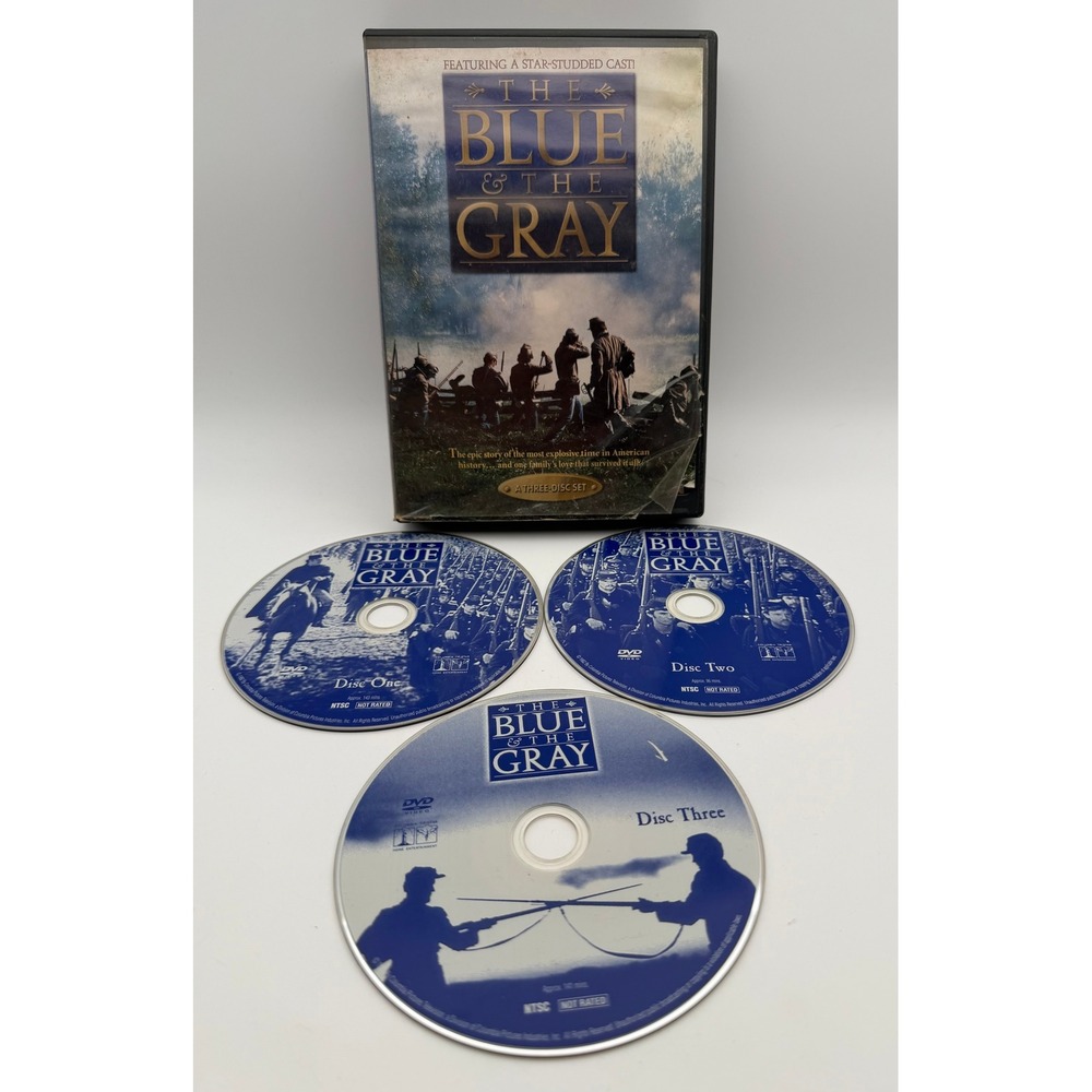 The Blue & The Gray DVD 3-Disc Set Gregory Peck Civil War Miniseries